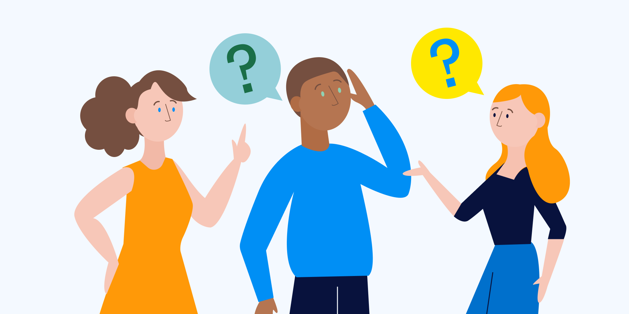 Culture survey: employees asking each other questions
