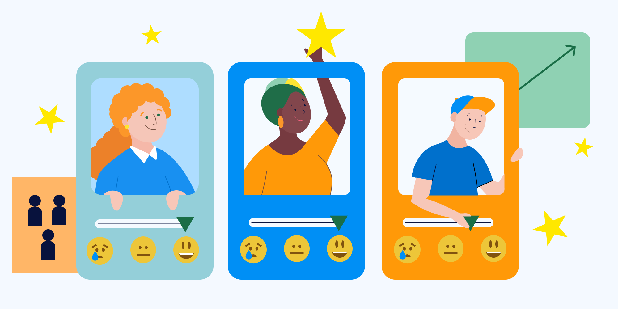 eNPS: illustration of employees reactions using emojis
