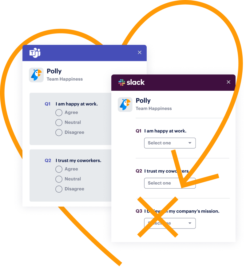 Microsoft teams poll: Polly and Slack