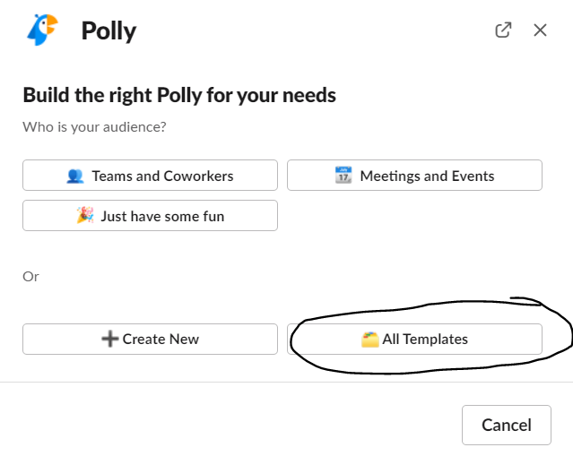 Using Templates in Slack
