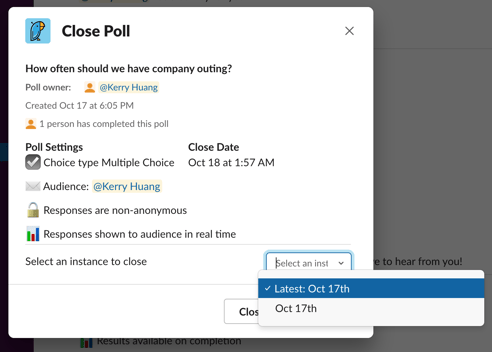Command Close - Detailed View