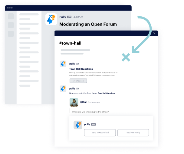 Moderating an Open Forum
