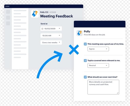 Polly’s Meeting Feedback feature