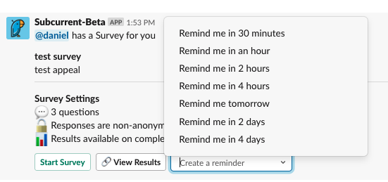 Voting and Commenting - Snooze Survey