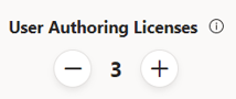 user authoring licenses