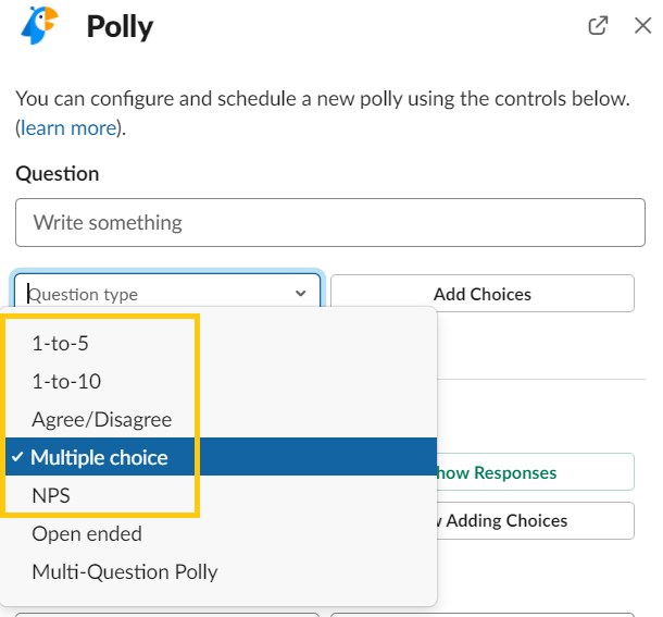 Question Types: Options, Examples and Tips