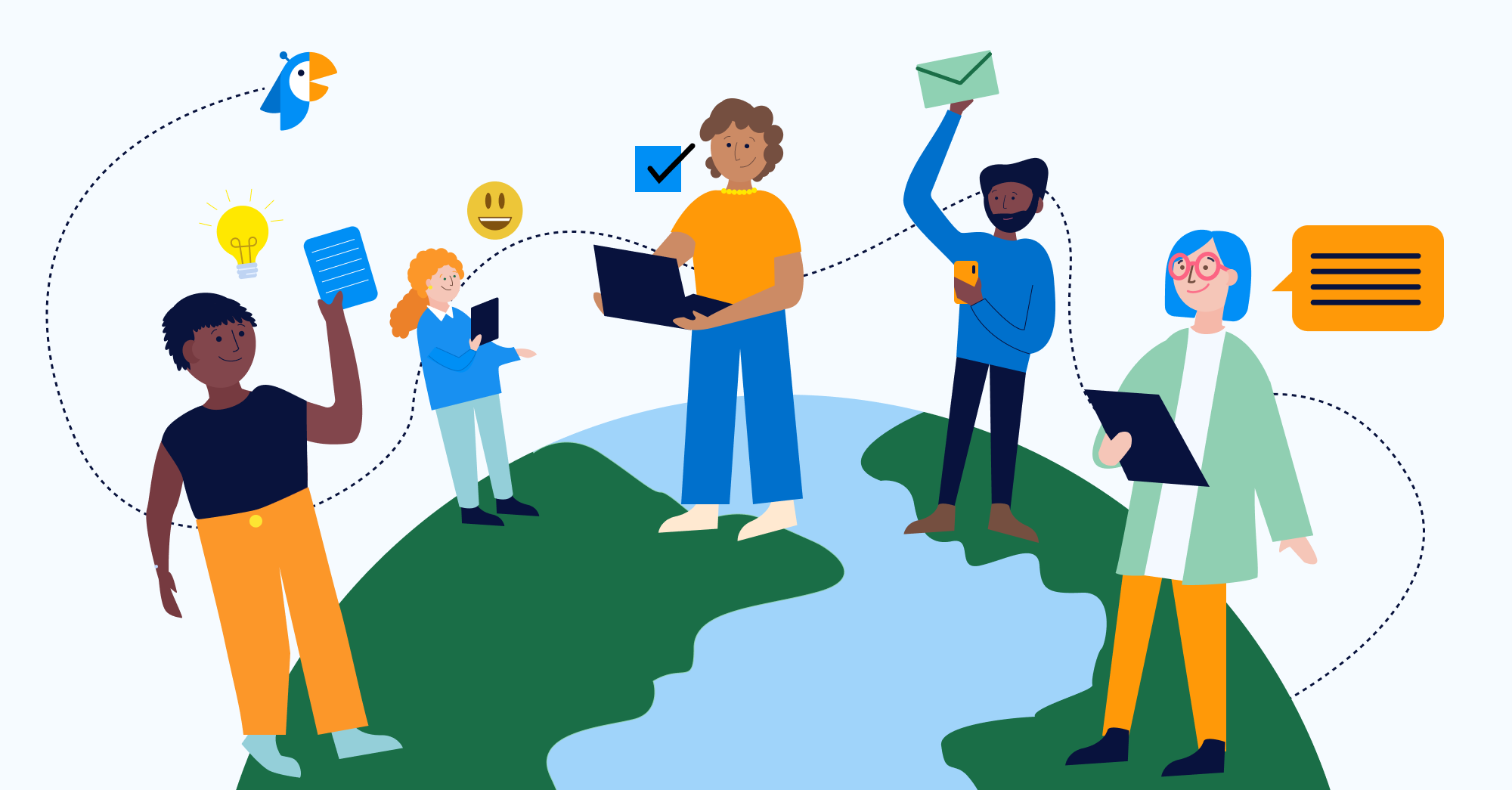 Managing remote teams: people in different parts of the world