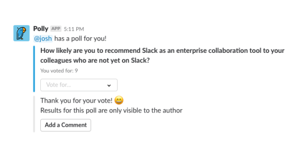 Slack Adoption NPS